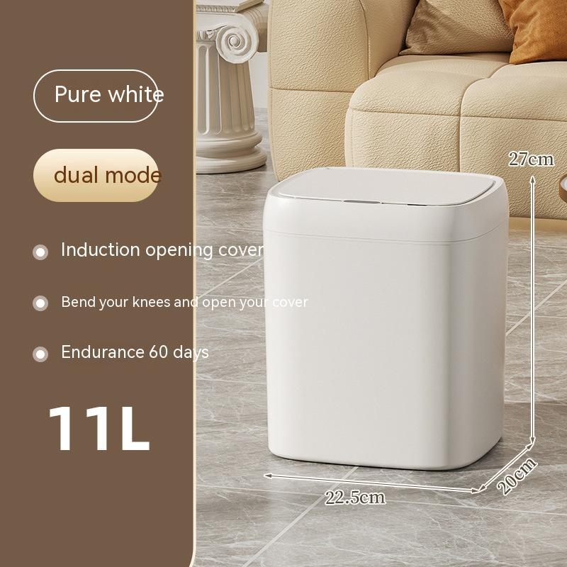 Smart Trash Can With Lid For Bedroom And Living Room Kitchen Storage Box Trash Can