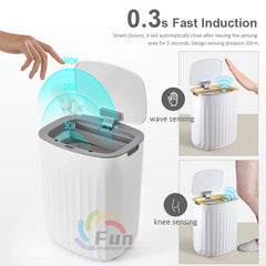 Smart Trash Can With Lid For Bedroom And Living Room Kitchen Storage Box Trash Can