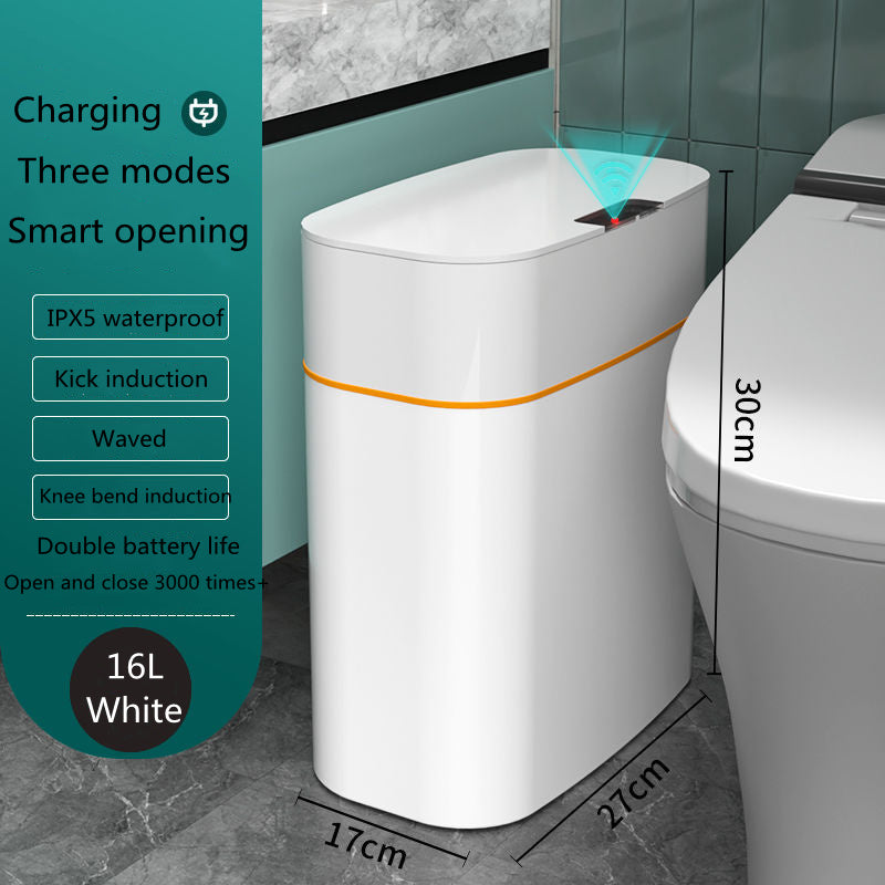 Smart Trash Can With Lid For Bedroom And Living Room Kitchen Storage Box Trash Can