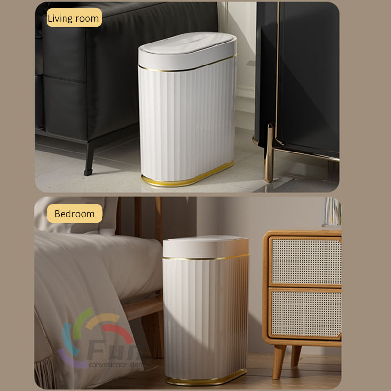 Smart Trash Can With Lid For Bedroom And Living Room Kitchen Storage Box Trash Can