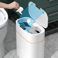 Smart Trash Can With Lid For Bedroom And Living Room Kitchen Storage Box Trash Can